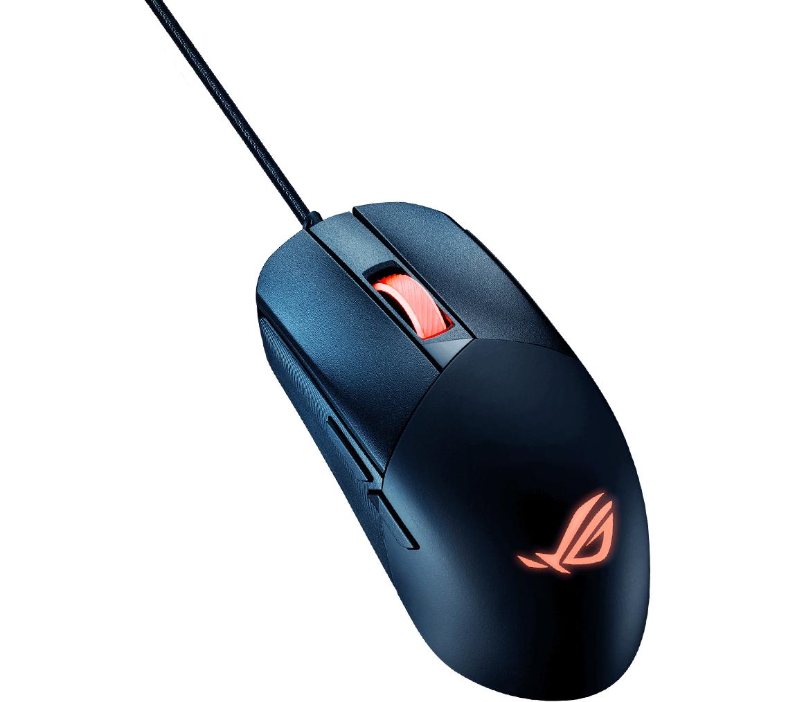 Shows the ROG Strix Impact III in a top view