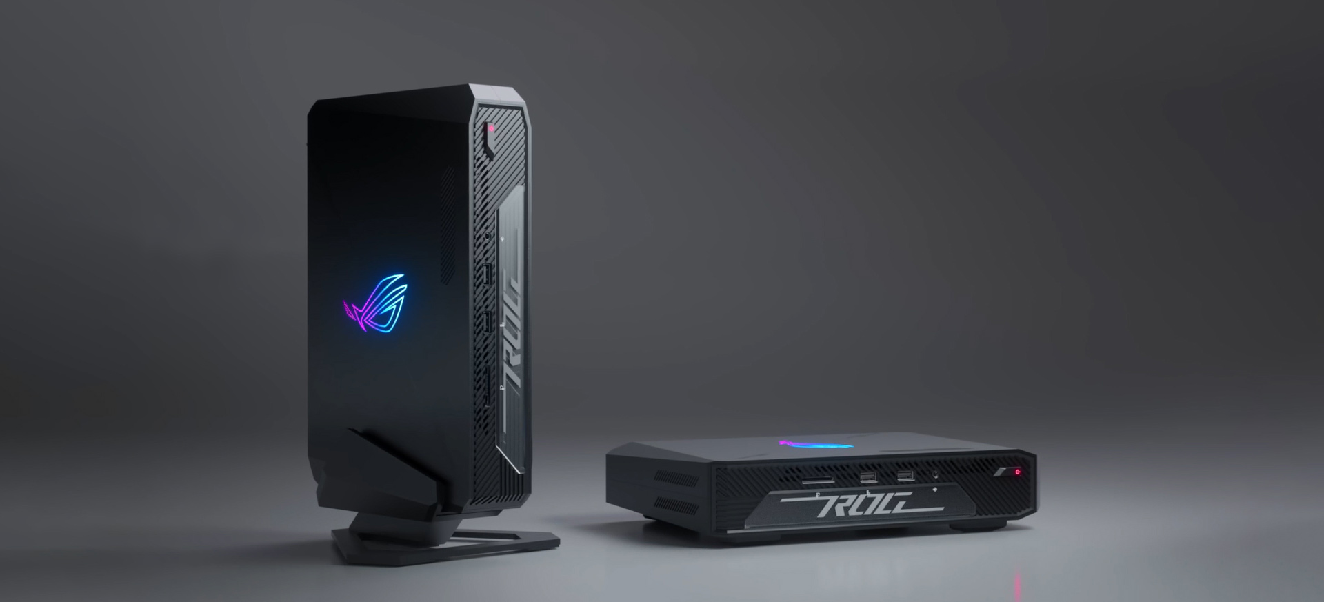 The ROG NUC offers unprecedented flexibility, allowing you to position it vertically or horizontally to seamlessly fit into your space.