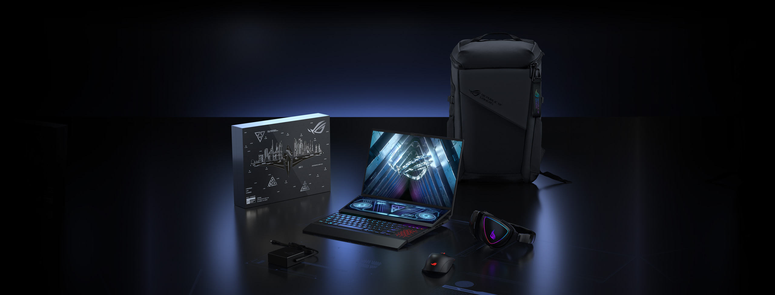 The Zephyrus Duo can be bundled with an array of ROG accessories to level up your experience.