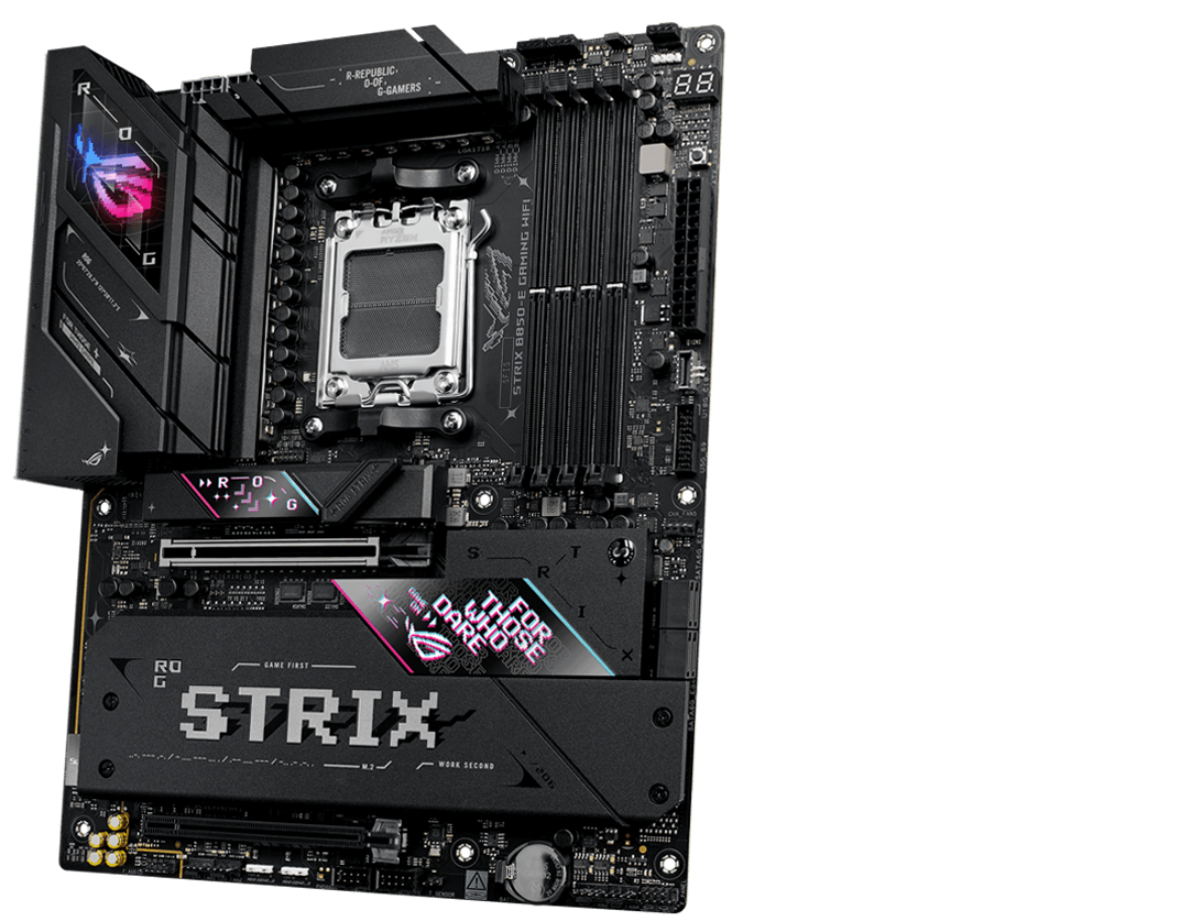 Strix B850-E ön ve arka