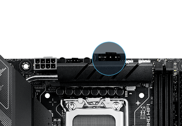 Strix  B860-I chassis fan header locations
