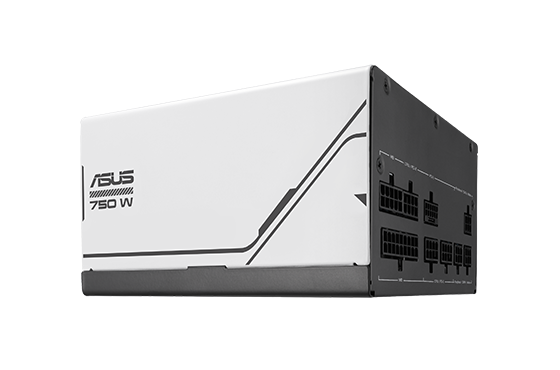 Schräge Seitenaufnahme des ASUS Prime 750W Gold